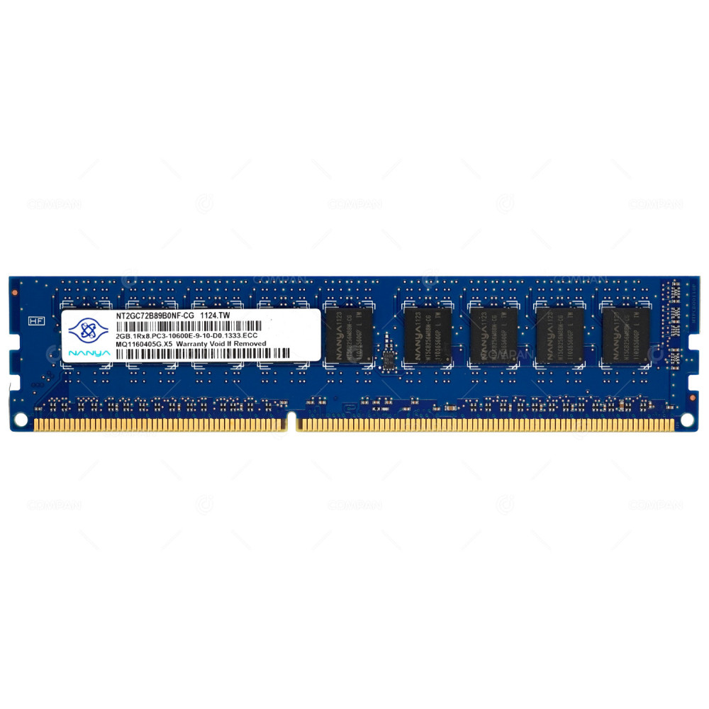 NT2GC72B89B0NF-CG  NANYA DDR3 2GB 1RX8 PC3-10600 1333MHZ UDIMM CAS 9-9-9