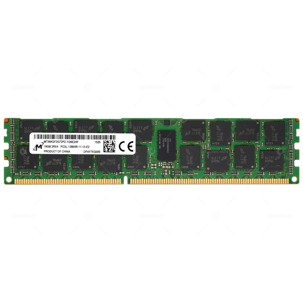 MT36KSF2G72PZ-1G6E2  MICRON DDR3 16GB 2RX4 PC3L-12800 1600MHZ RDIMM CAS 11-11-11