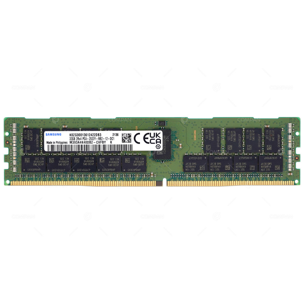 M393A4K40DB2-CVF  SAMSUNG DDR4 32GB 2RX4 PC4-23400 2933MHZ RDIMM CAS 21-21-21