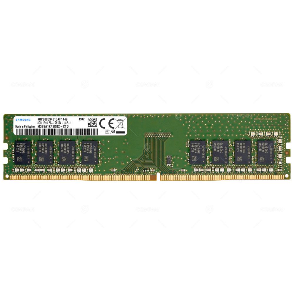 M378A1K43DB2-CTD  SAMSUNG DDR4 8GB 1RX8 PC4-21333 2666MHZ UDIMM CL19