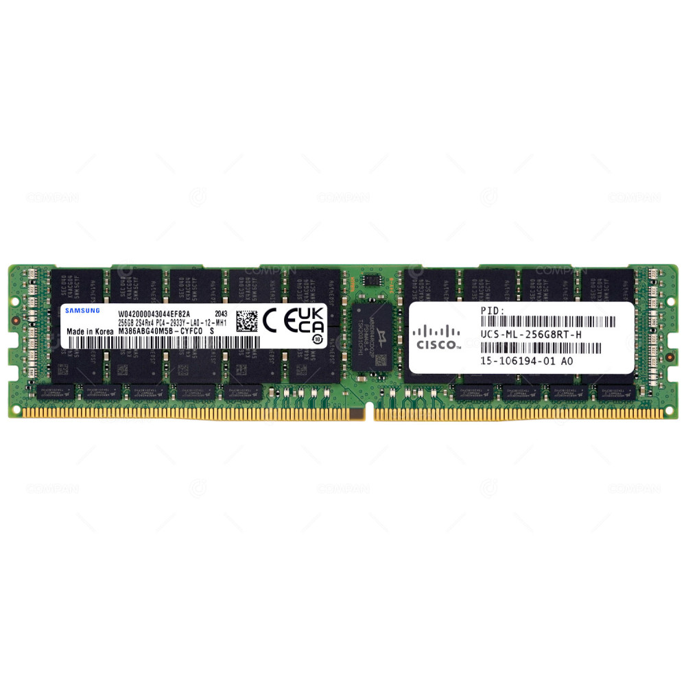15-106194-01  CISCO DDR4 256GB 2S4RX4 PC4-23466 2933MHZ LRDIMM CL19