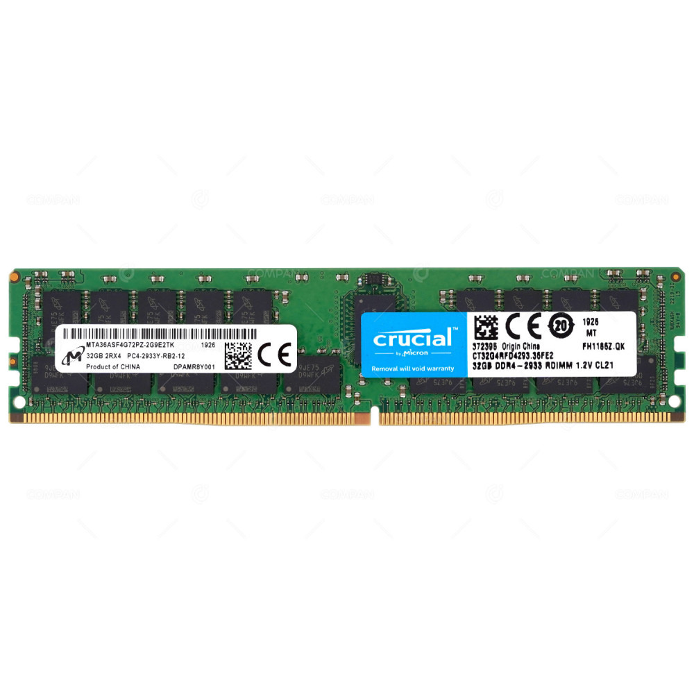 CT32G4RFD4293.36FE2  CRUCIAL DDR4 32GB PC4-23466 2933MHZ RDIMM CL21