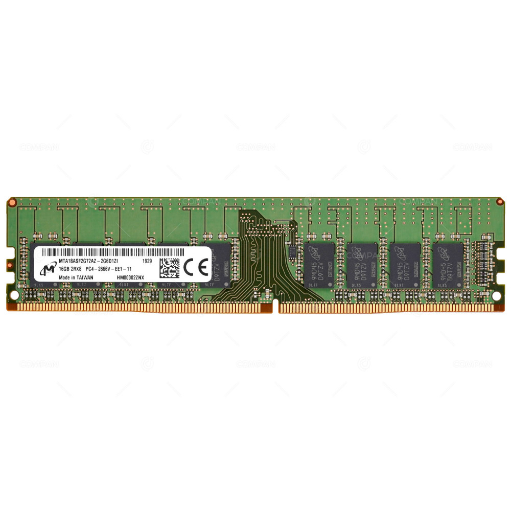 MTA18ASF2G72AZ-2G6D1  MICRON DDR4 16GB 2RX8 PC4-21333 2666MHZ UDIMM CAS 19-19-19