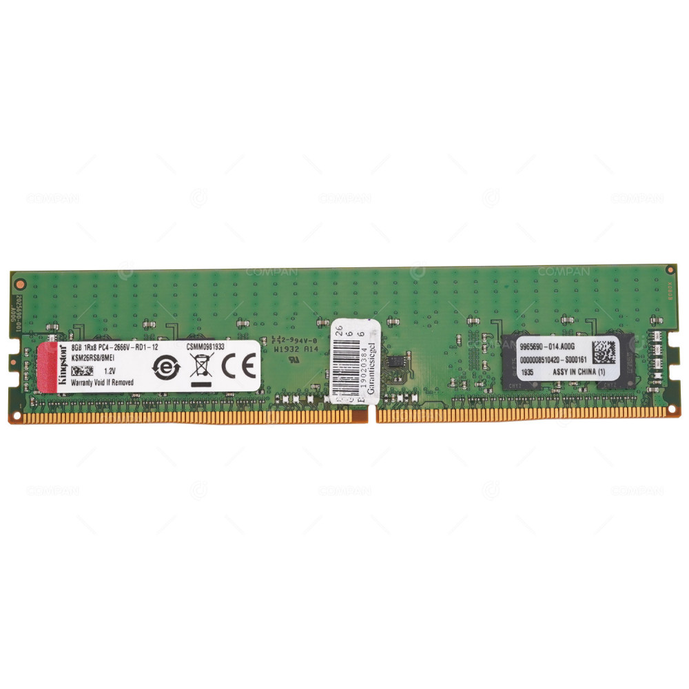 MT18JSF1G72AZ-1G6E1  MICRON MEMORY 8TB 2RX8 PC3 12800 DDR3 1600