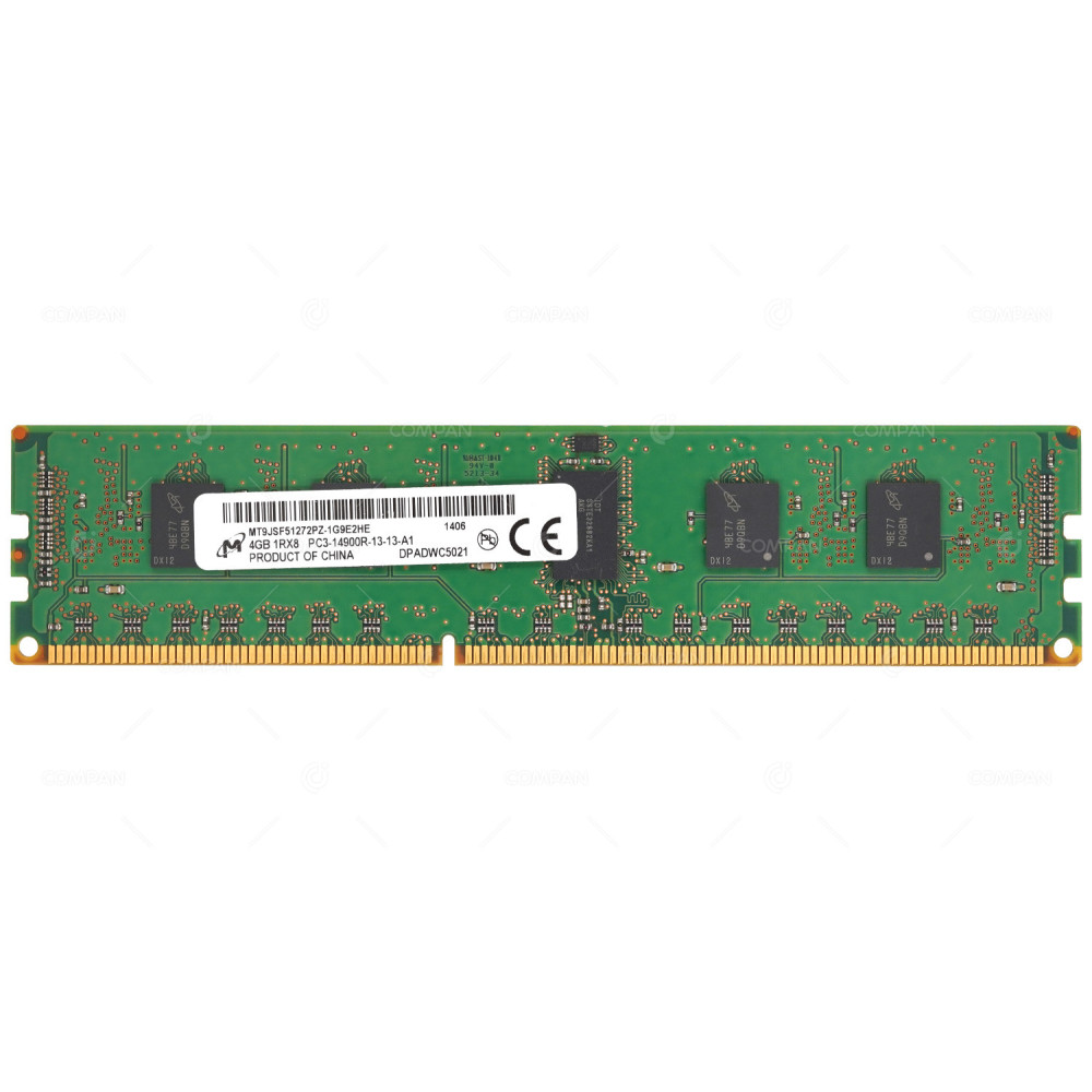 MT9JSF51272PZ-1G9E2  MICRON MEMORY 4GB 1RX8 PC3 14900 DDR3 1866