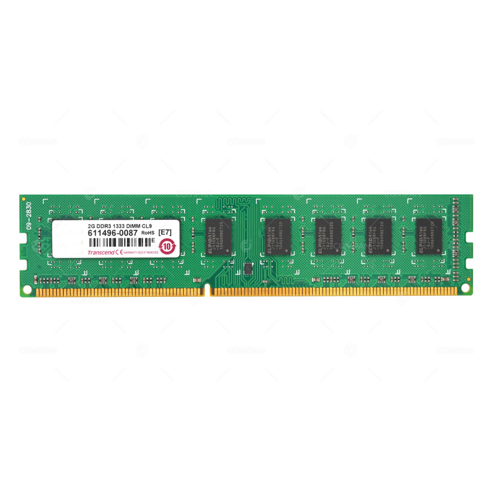 611496  TRANSCEND MEMORY 2GB PC3 10600 DDR3 1333