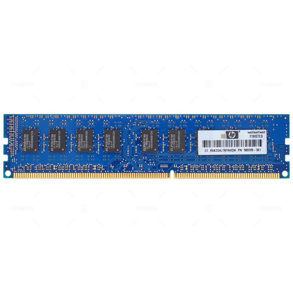500209-561  HP MEMORY 2GB 2RX8 PC3 10600 DDR3 1333