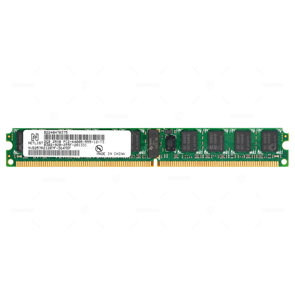 NVD257R21207F-D64MSF  NETLIST 2GB 2RX8 PC2-6400R ECC REGISTERED LOW PROFILE MEMORY FOR MD3200