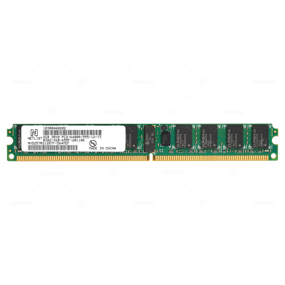 NVD257R21207F-D64MEF  NETLIST DDR2 2GB 2RX8 PC2-6400 800MHZ RDIMM CL5 FOR MD3200