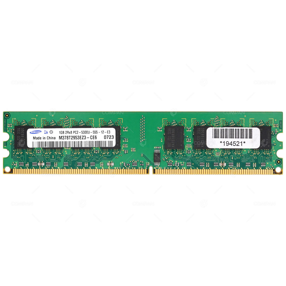 M378T2953EZ3-CE6  SAMSUNG MEMORY 1GB 2RX8 PC2 5300U DDR2 667U