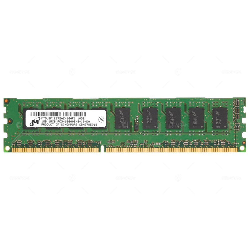 500208-562  HP MEMORY 1GB 1RX8 PC310600U DDR3 1333U UDIMM