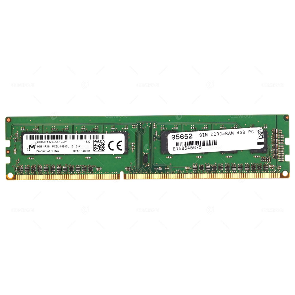 MT8KTF51264AZ-1G9P1  MICRON MEMORY 4GB 1RX8 PC3L 14900U DDR3L 1866U