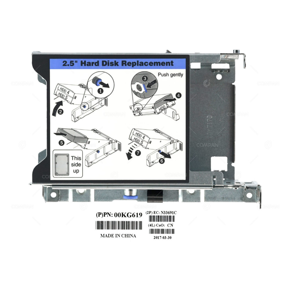 00KG619 LENOVO 2.5 SFF HDD CAGE FOR NEXTSCALE NX360 M5 -