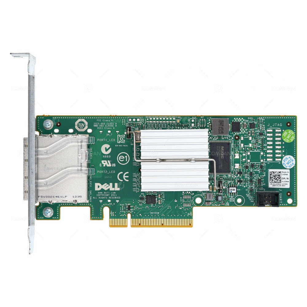 12DNW DELL H200E 6GB DUAL PORT SAS HBA PCI-E - 012DNW