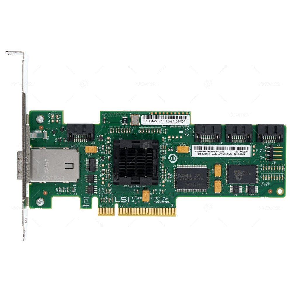 44E8701 IBM LSI LOGIC SAS3445E-R 3GB PCI-E CONTROLLER CARD - L3-25139-00G, SAS3445E-R