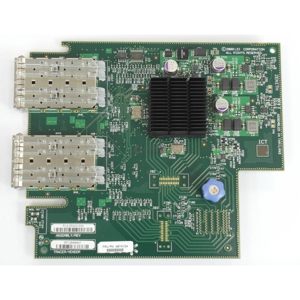 49Y4124 IBM 4-PORT 10GB SFP+ 8GB FC HOST INTERFACE CARD FOR DS5100 DS5300