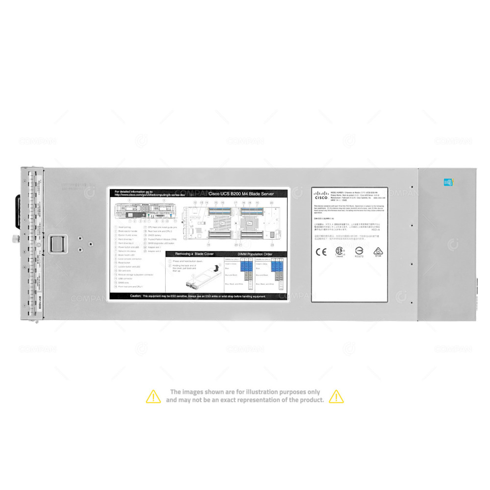 CISCO Blade Server UCS B200 M4-NO BACKPLANE 2x Xeon E5-2667 V4 1TB RAM