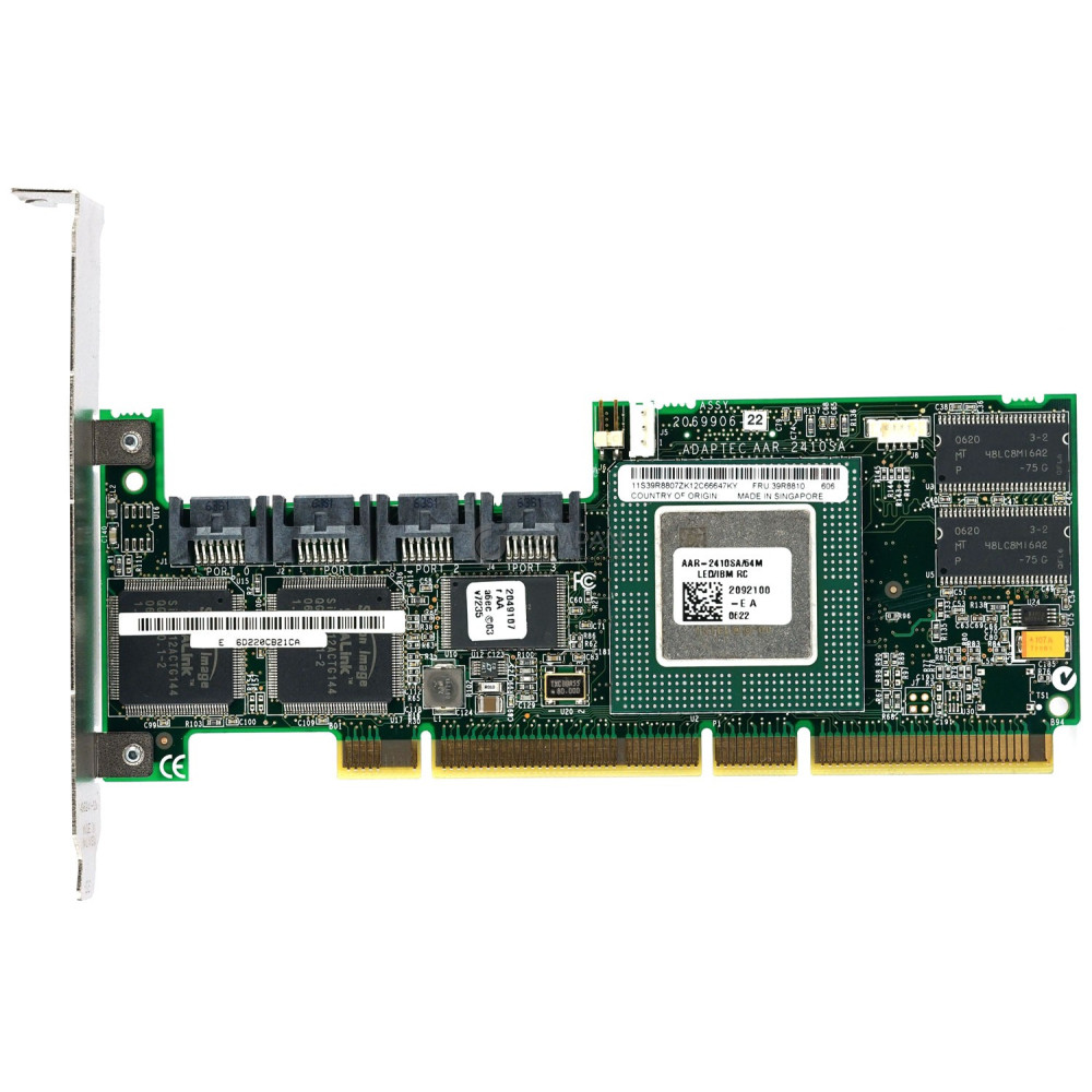 39R8810 IBM SERVERAID 4-PORT 64MB 7T SATA  CONTROLLER PCI-X - 39R8807