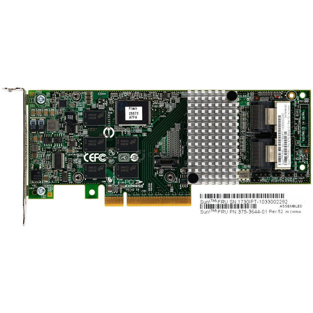 375-3644-01 SUN STORAGE 8-PORT SAS 6G RAID CARD FOR SUN FIRE X4470