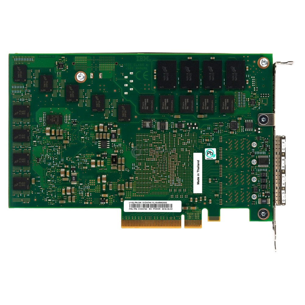 57B1 IBM PCIE3 RAID 6G + SAS ADAPTER QUAD-PORT 12 GB CACHE FOR PSERIES POWER8 - 01DH742, 01DH744