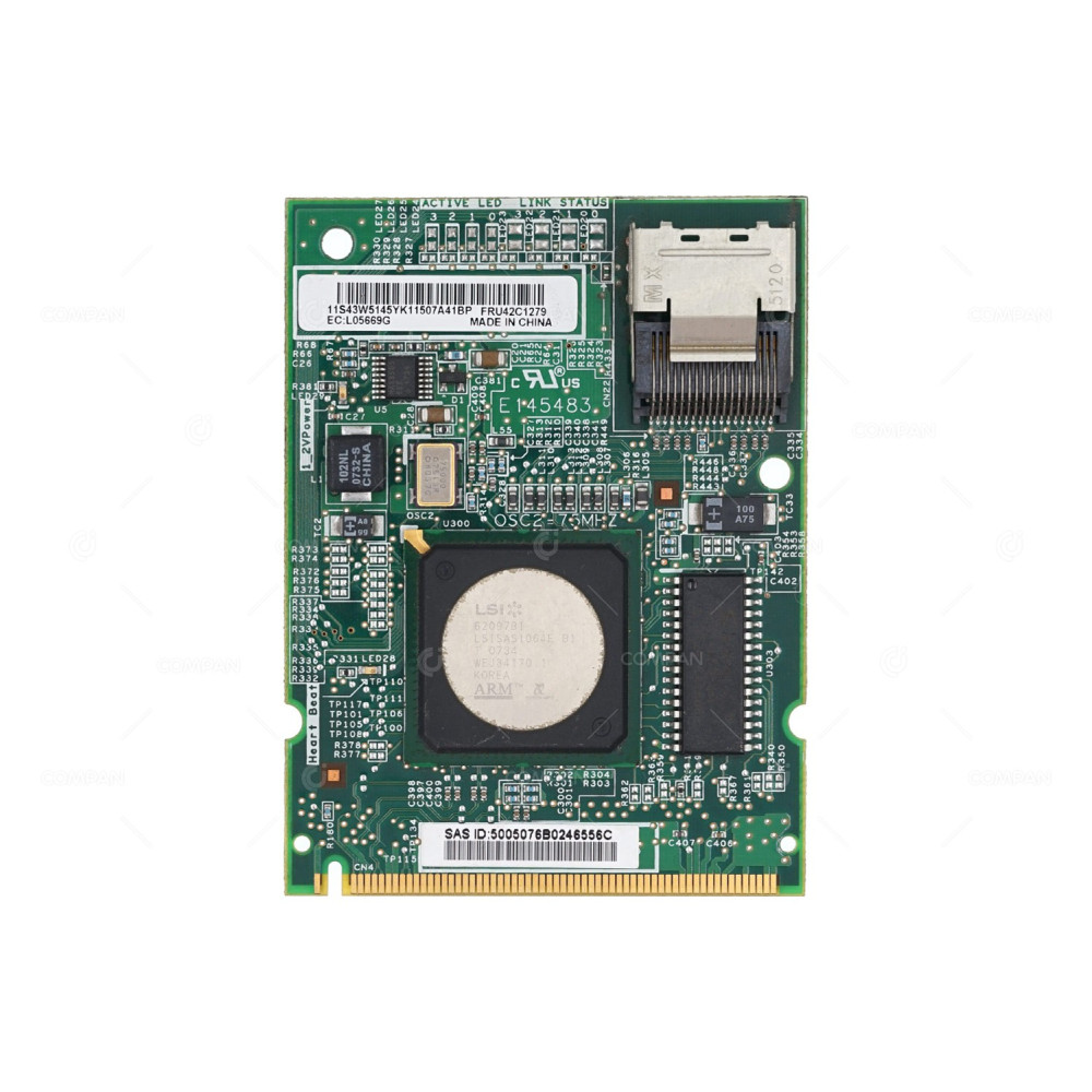 42C1279 IBM SAS SATA RAID CONTROLLER FOR X3250 - 43W5145