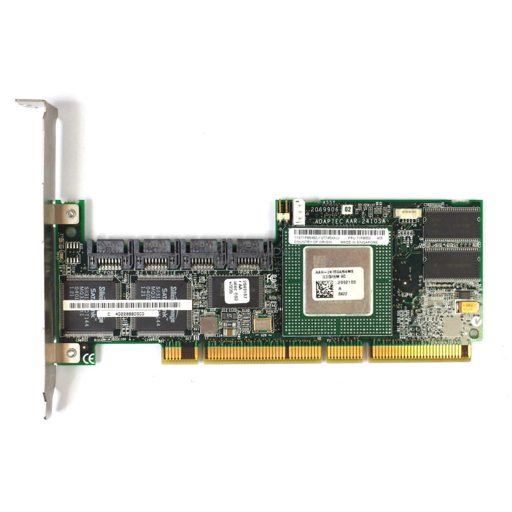 71P8650 LP IBM SERVERAID 7T 4 CHANNEL PCI-X SATA CONTROLLER LOW PROFILE - AAR-2410SA
