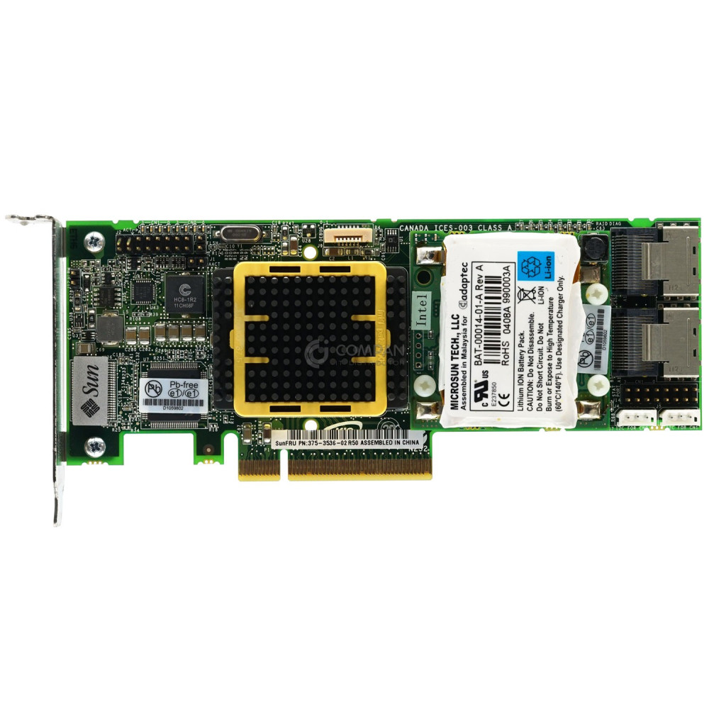 375-3536-02 SUN 3GB DUAL PORT RAID CONTROLLER LOW PROFILE - 1212SHN