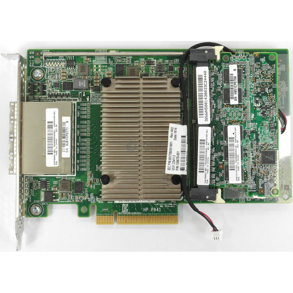 750051-001 HP SMART ARRAY P841/4GB FBWC 12GB 4 PORTS SAS CONTROLLER