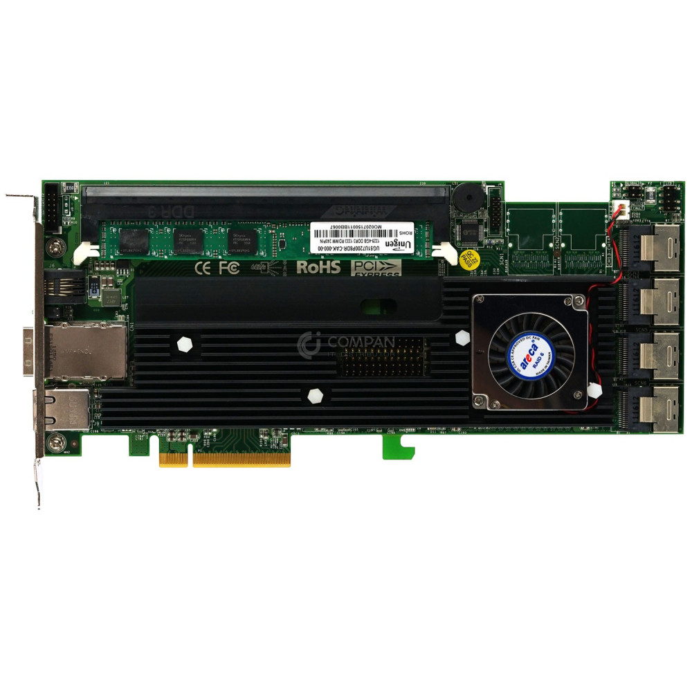 ARC-1882IX-16 ARECA 16-PORT 6GBS SAS/SATA 1GB RAID PCIEX8 4GB DDR3 CONTROLLER -