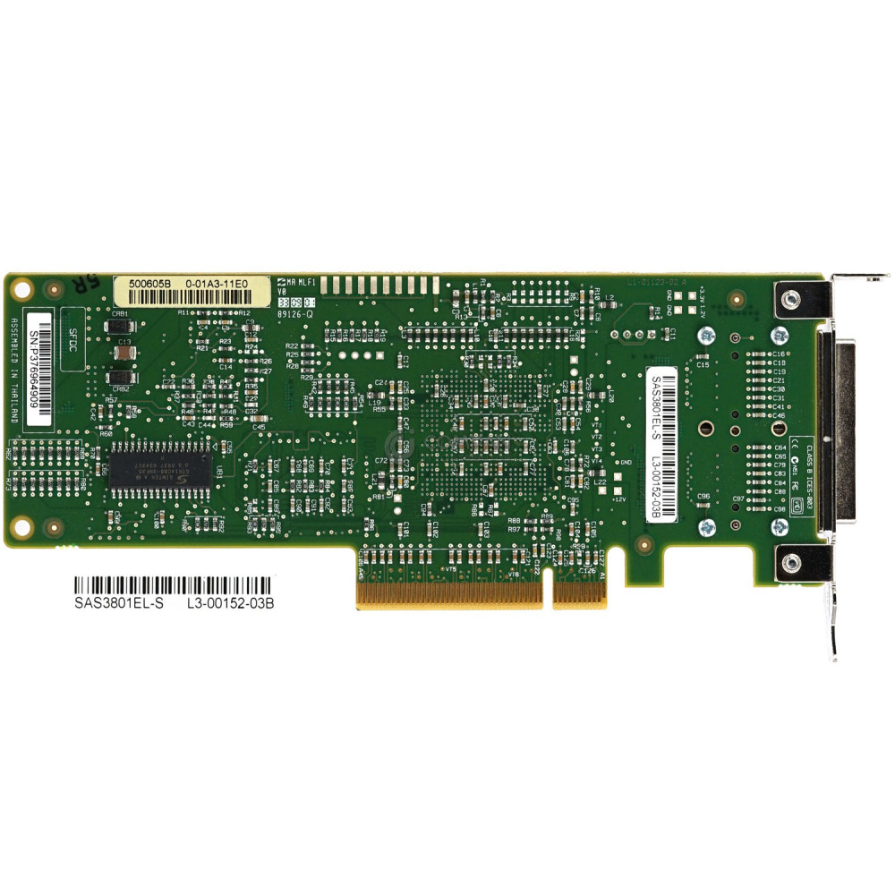 375-3487-05 LP SUN SAS3801EL-S 8-PORT  SAS CONTROLER HBA PCI-E LOW PROFILE SAS3801EL-S, L3-00152-03B