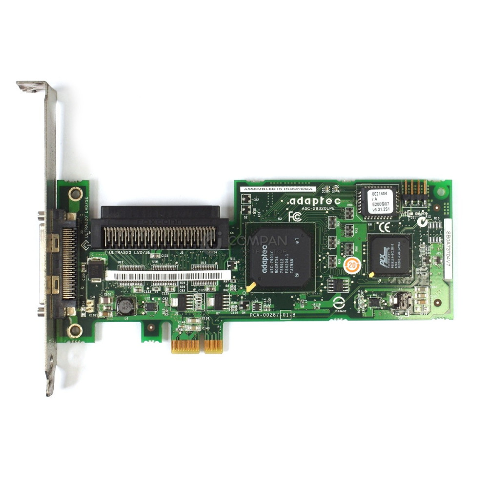 ASC-29320LPE ADAPTEC ULTRA320 SCSI CONTROLLER SINGLE CHANNEL PCI-E TCA-00287-01-B