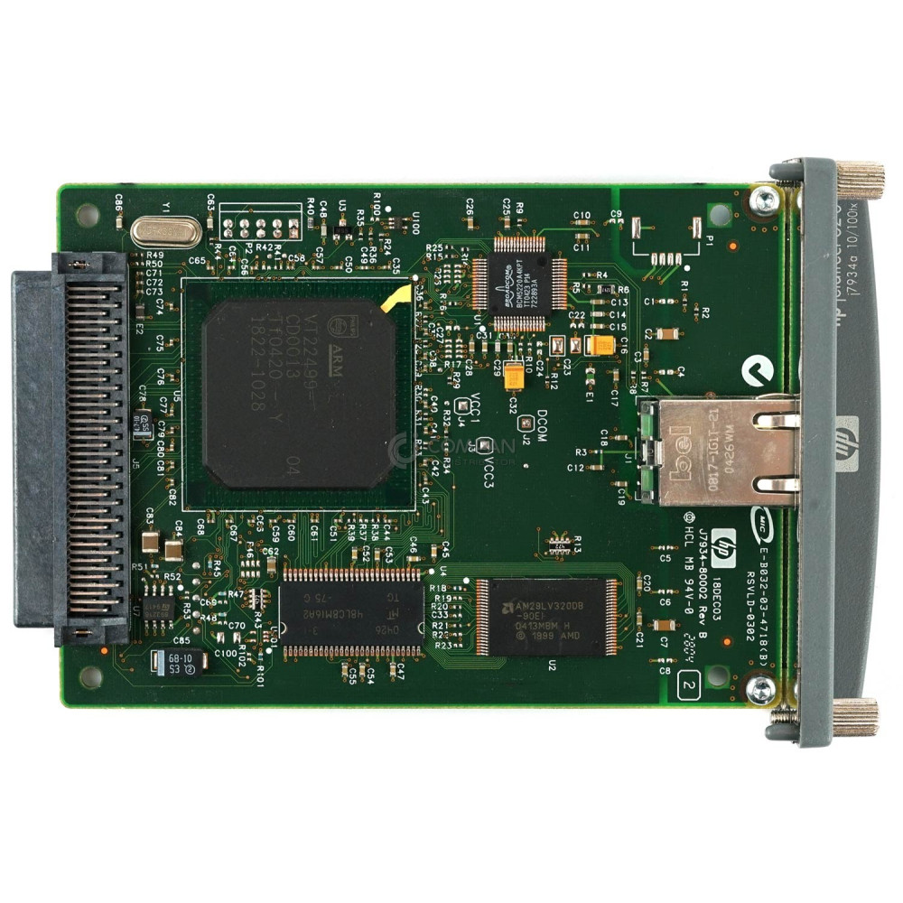 J7934-60002 HP 620N 10/100 ETHERNET PRINT SERVER CARD J7934-61023, J7934A