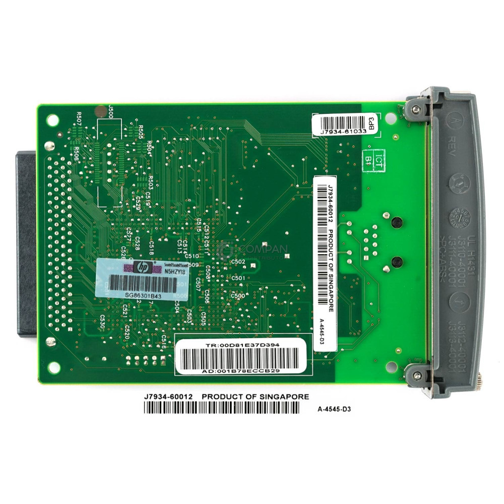J7934-60012 HP 620N 10/100 ETHERNET PRINT SERVER CARD J7934-61033, J7934G