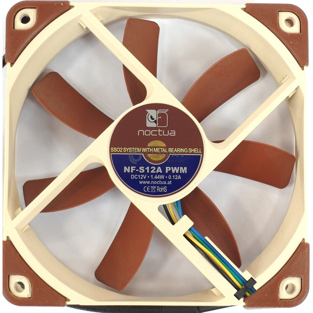 NF-S12A NOCTUA NF-S12A PWM FLX 120X120X25MM 4PIN SSO2 BEARING A-SERIES BLADE