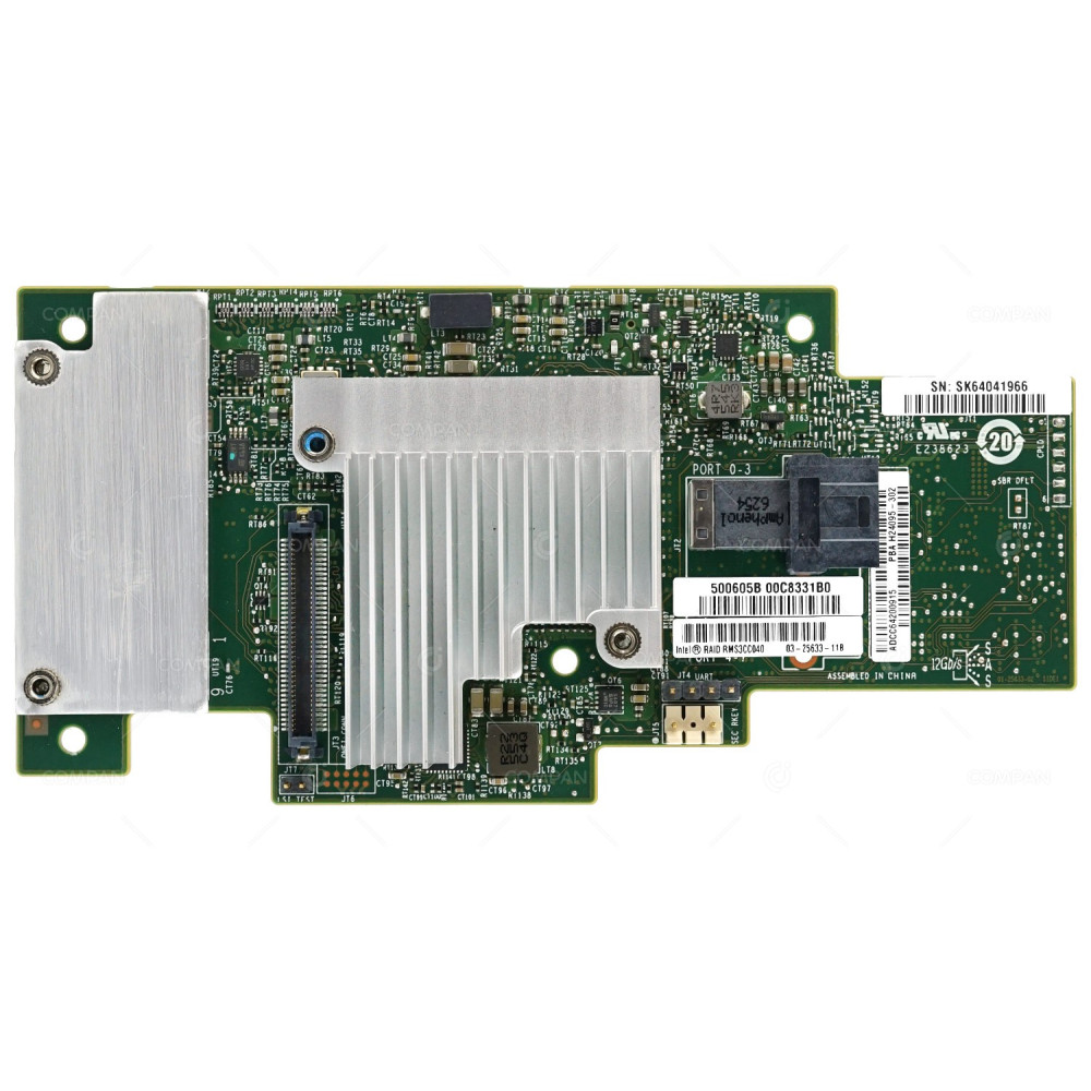 RMS3CC040 INTEL QUAD PORT SAS 12G SATA 6G PCIE 3.0 X8 STORAGE CONNECTOR MODULE