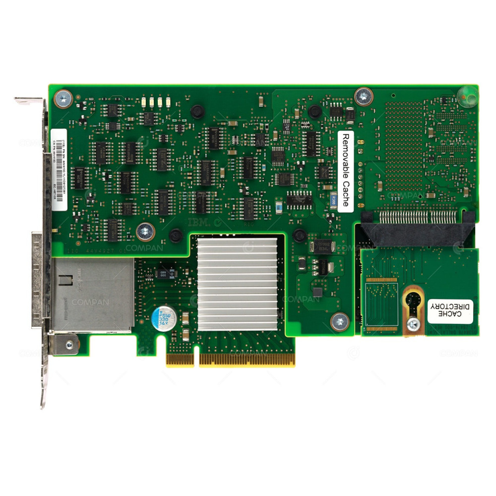 574E IBM DUAL PORT 3GB SAS PCIE X8 RAID CONTROLLER WITH CACHE WITHOUT BATTERY FOR PSERIES POWER 595 44V4193, 46K6111, 44V4199, 74Y6511