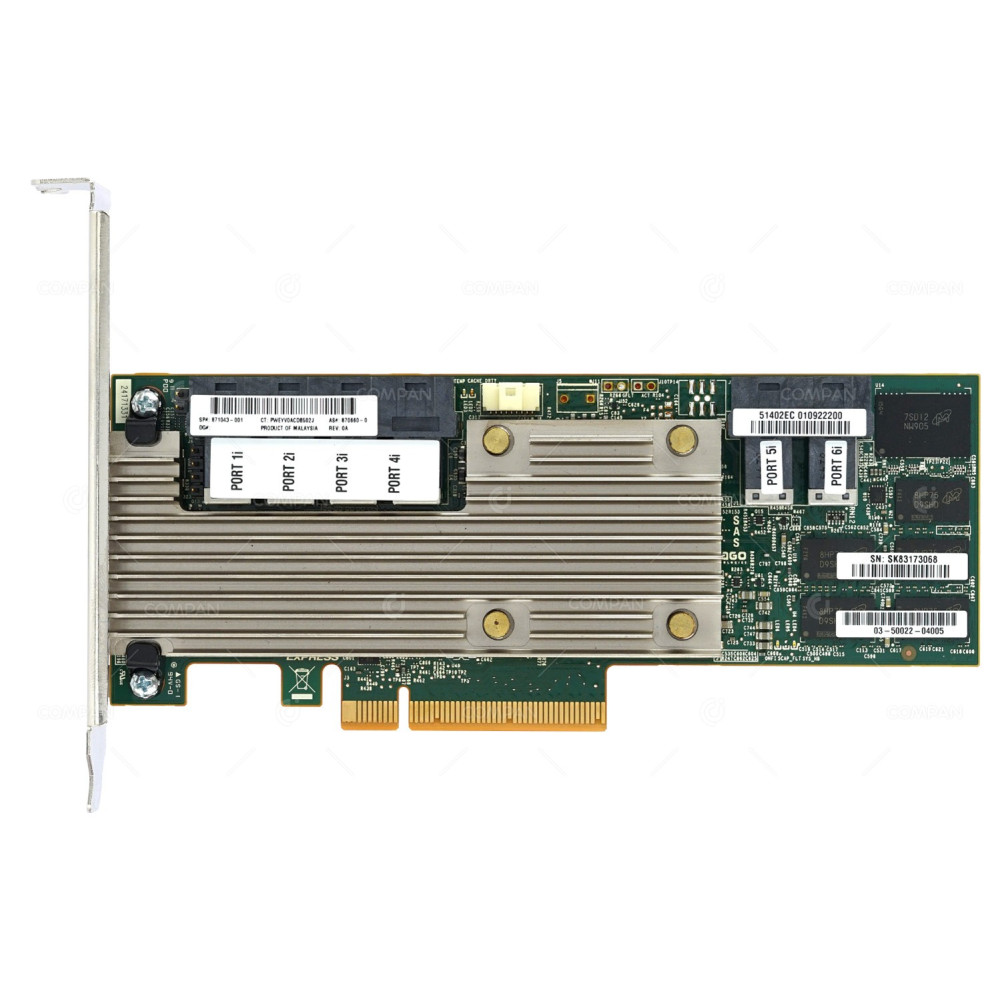 871043-001 HP SMART ARRAY P824I-P 6 PORT 12G SAS/SATA 24 LANES RAID CONTROLLER