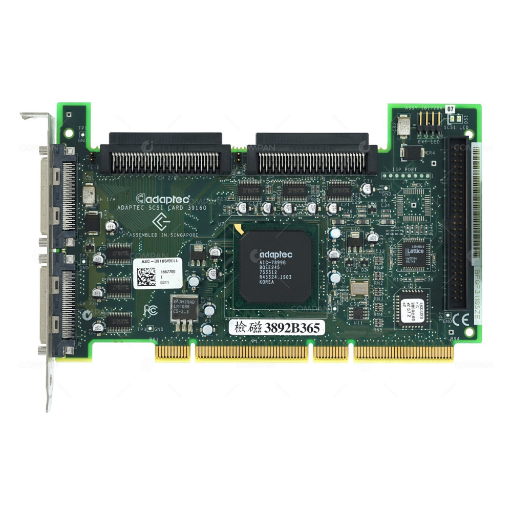 360MG DELL DUAL CHANNEL ULTRA 160 SCSI CONTROLLER 0360MG