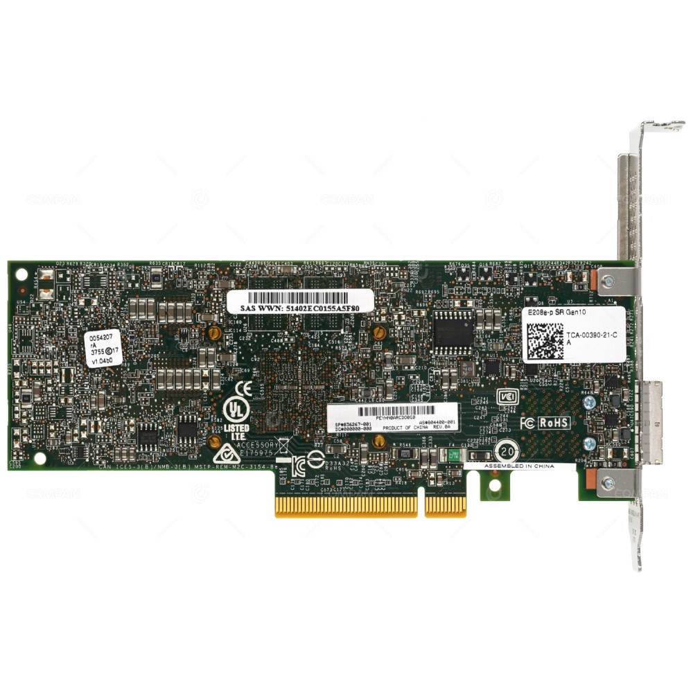 836267-001 HP P208E-P SR DUAL PORT 12G SAS SMART ARRAY CONTROLLER FOR DL360 G10