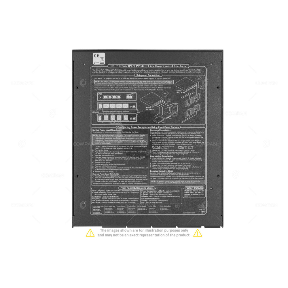PCS4 EXTRON IPL T PCS4 FOUR PORT POWER CONTROL AND CURRENT SENSOR PCS4
