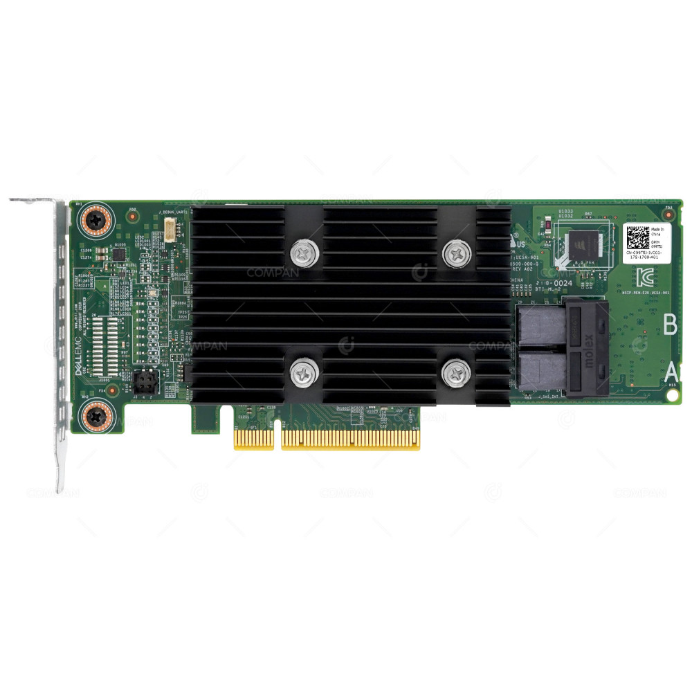 99T5J LP  DELL H330 DUAL PORT SFF-8643 12G SAS PCI-E RAID CONTROLLER LOW PROFILE
