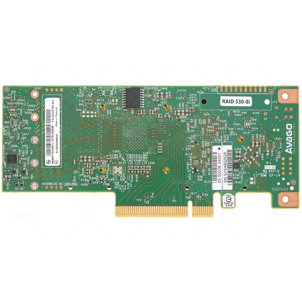 02JG102 NO BRACKET  IBM LENOVO 530-8I 12G SAS 8 PORT RAID CONTROLLER NO BRACKET FOR THINKSYSTEM