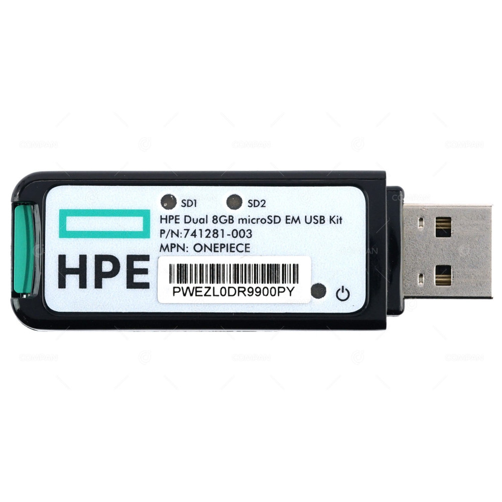 870891-001 HPE DUAL 8GB MICRO SD EM FLASH USB DONGLE KIT V3