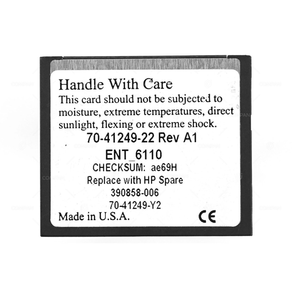 390858-006 HP FLASH CARD 6 PORT CONDUCTIVE LITHOGRAPHIC FILM CLF CONTROLLER
