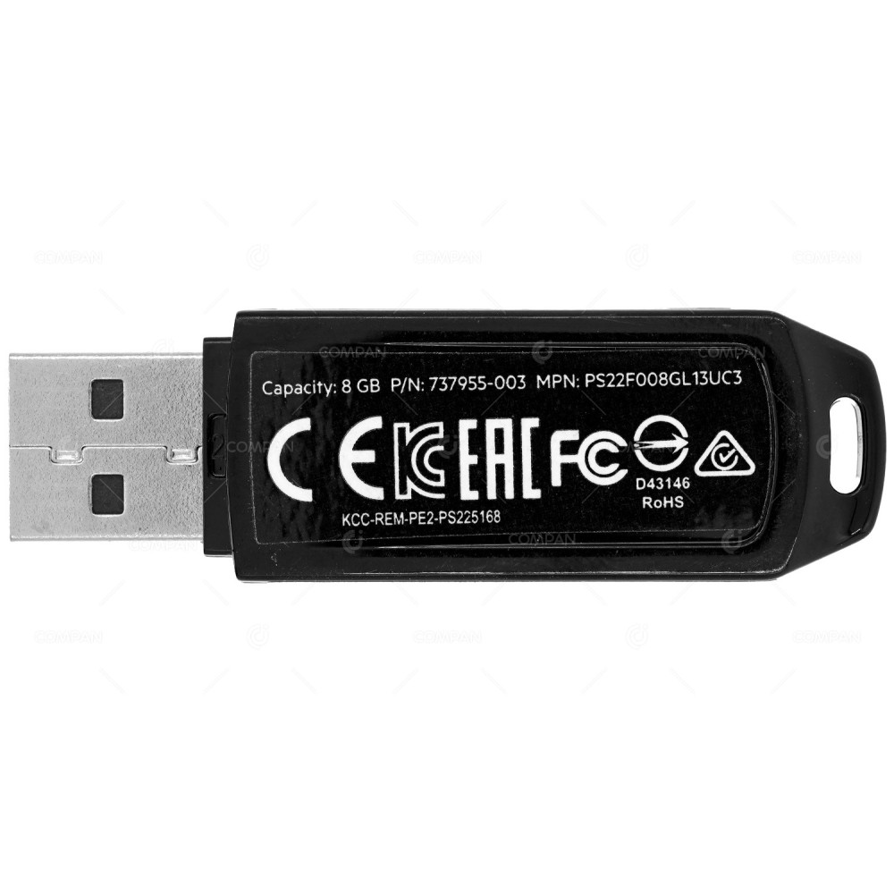 737955-003 HP 8GB USB FLASH MEDIA KEY -