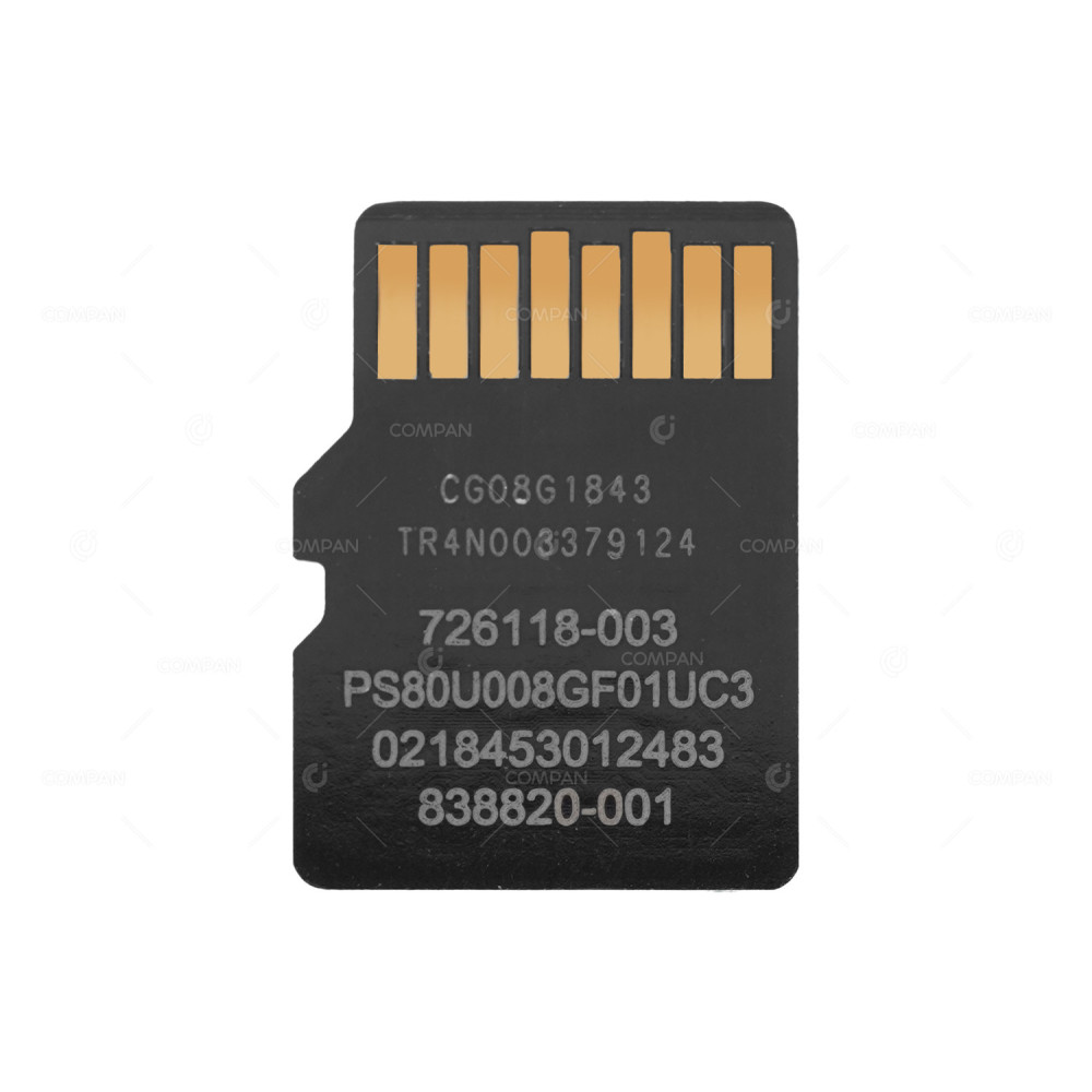 726118-003  HP 8GB MICRO SDHC FLASH MEDIA CARD