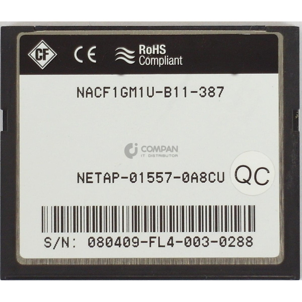 NACF1GM1U NETAPP MEM 1GB COMPAQ FLASH FOR VTL300 VTL700 NACF1GM1U-B11-387