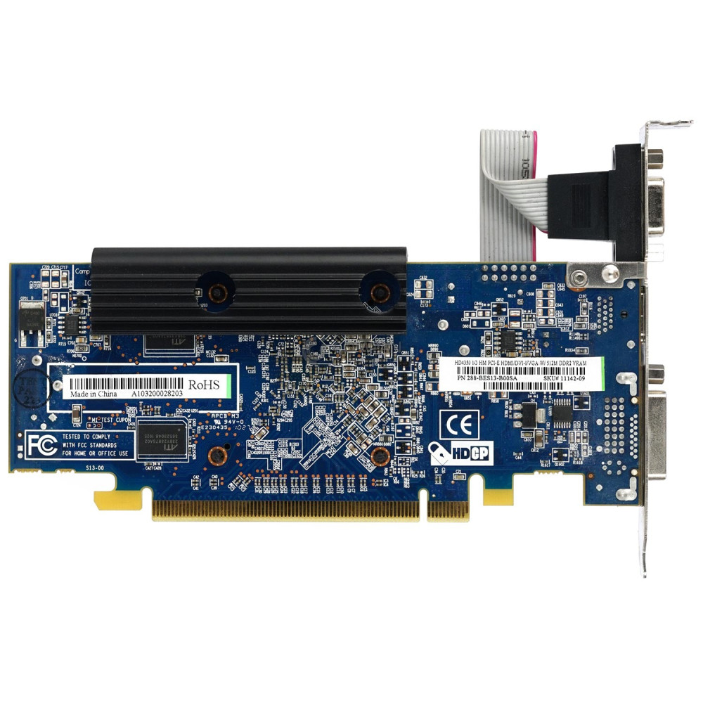 288-BES13-B00SA ATI RADEON HD4350 1G HM GRAPHICS CARD PCI-E HDMI DVI-I VGA 512M DDR2 VRAM 11142-09, HD4350
