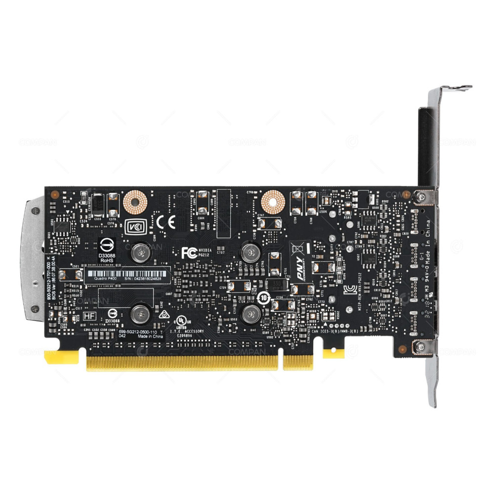 699-5G212-0500-110 NVIDIA QUADRO P400 PASCAL GPU 2GB 256 CUDA CORES MEMORY INTERFACE 64 BIT GDDR5 PCIE 3.0 X16 THREE MINI DISPLAYPORTS MDP GRAPHICS PROCESSING UNIT VIDEO CARD 900-5G212-1701-000