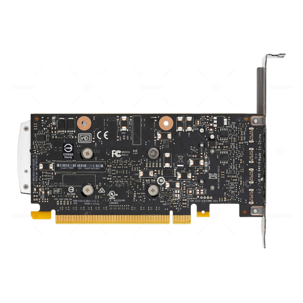 00FC961 IBM NVIDIA QUADRO P600 DVI 2GB GDDR5 GRAPHICS CARD 699-5G212-0501-110, 900-5G212-2720-000